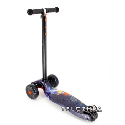 Самокат детский ScooteX Maxi 3D Print Plus Space
