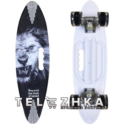 Скейт пенни борд SkateX Penny Beta Lion 22"