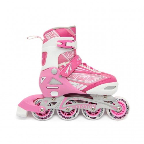 Роликовые коньки раздвижные Maraton Soft 39-42 Розовые