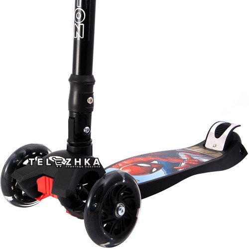 Самокат детский Maraton Deluxe 2019 Человек Паук
