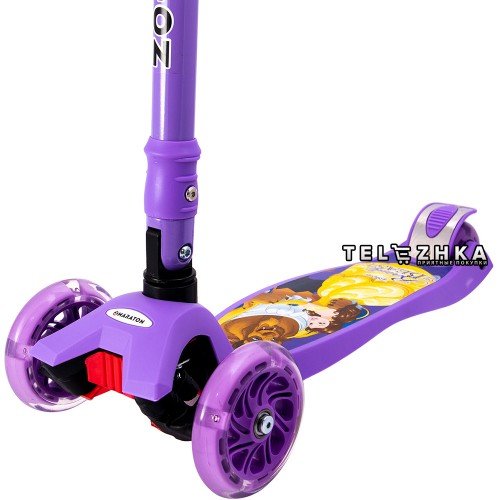 Самокат детский Maraton Deluxe 2019 The Beauty and the Beast