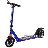 Самокат двухколесный ScooteX Scooter SpeedMax Disc USA с дисковым тормозом синий