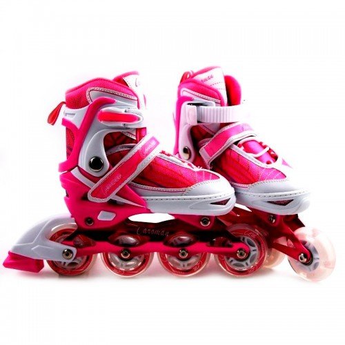 Роликовые коньки раздвижные SkateX Caroman V2 31-35 Розовый