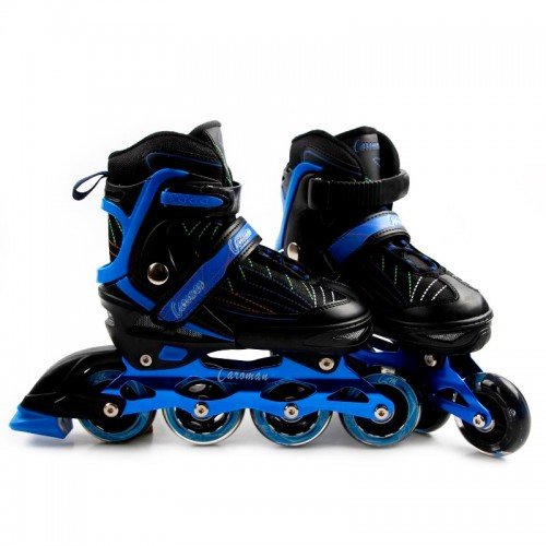 Роликовые коньки раздвижные SkateX Caroman V2 31-35 Синий