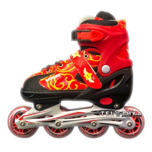 Ролики раздвижные SkateX Snipe 34-39 Красный