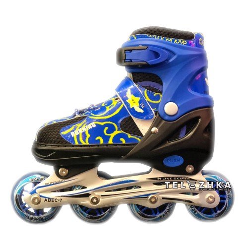 Ролики раздвижные SkateX Snipe 34-39 Синий