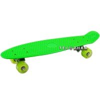 Скейт пенни борд SkateX Penny MixColor зеленый 22"
