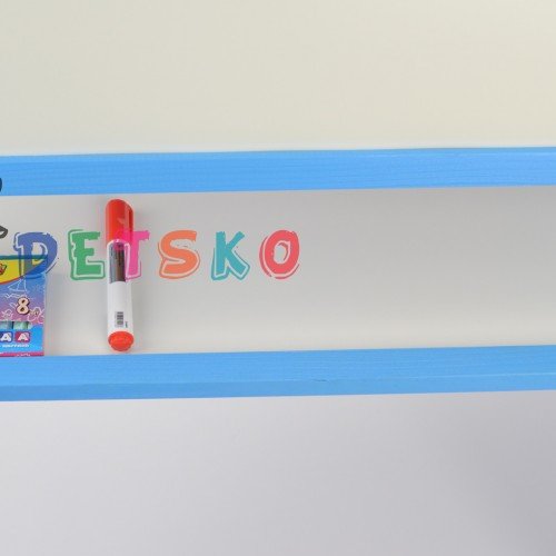 Мольберт и магнитная доска для рисования 60х40х100 Двухсторонний Голубой