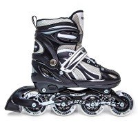 Роликовые коньки раздвижные SkateX Power 28-33 черный