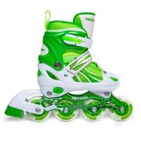 Роликовые коньки раздвижные SkateX Power 34-37 зеленый