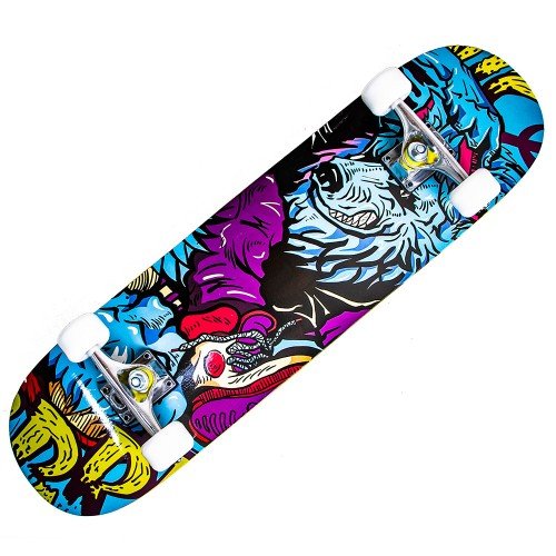 Скейт борд SkateX Skateboard Freestyler Angry Wolf
