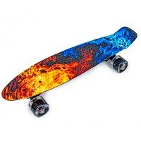 Скейт пенни борд Fish Skateboards Penny Elastic Fire