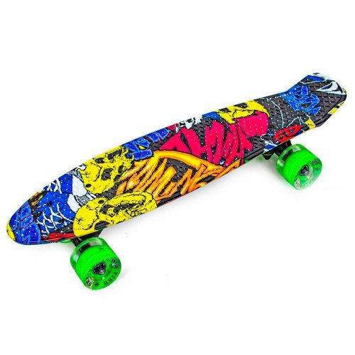Скейт пенни борд Fish Skateboards Penny Elastic Joker