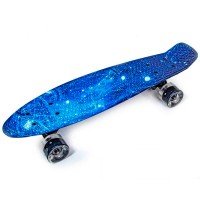 Скейт пенни борд Fish Skateboards Penny Elastic Space
