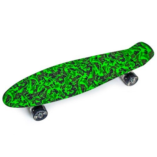 Скейт пенни борд SkateX Nickel Mix Led Force