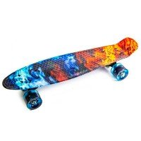 Скейт пенни борд SkateX Penny Epsilon Fire