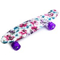 Скейт пенни борд SkateX Penny Epsilon Lotus