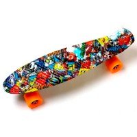 Скейт пенни борд SkateX Penny Sunny Cartoon 22"