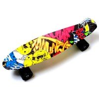 Скейт пенни борд SkateX Penny Sunny Joker 22"