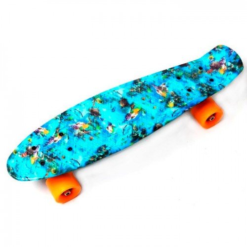 Скейт пенни борд SkateX Penny Sunny Sea 22"