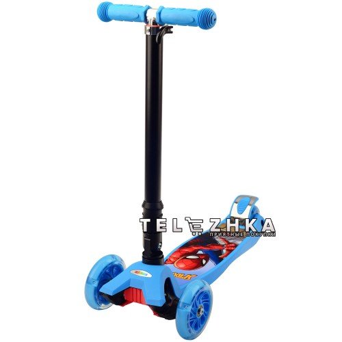 Самокат детский ScooteX Scooter Disney Deluxe Человек Паук V2
