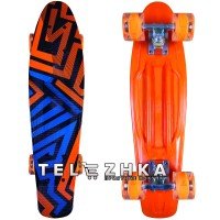 Скейт пенни борд SkateX Penny Delta Lines 22"