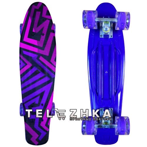 Скейт пенни борд SkateX Penny Delta Rhombus 22"