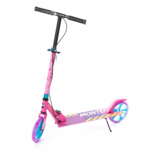 Самокат двухколесный Amigo Sport Montego Brakes розовый