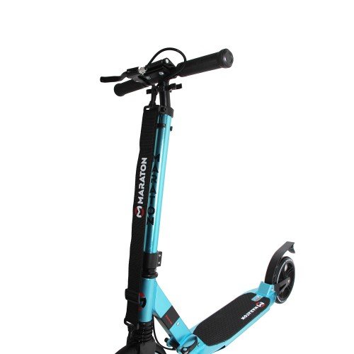 Самокат двухколесный Maraton Strider 2019 с ручным тормозом бирюзовый