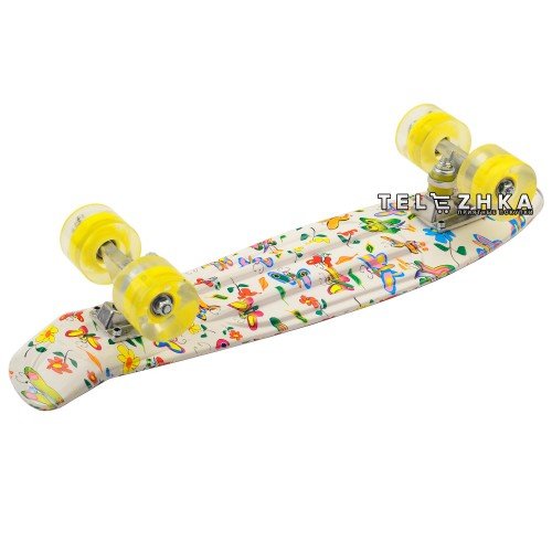 Скейт пенни борд SkateX Penny Trend Bow Tie 22"