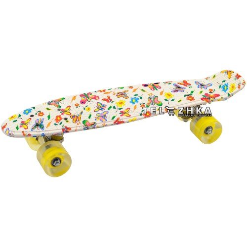 Скейт пенни борд SkateX Penny Trend Bow Tie 22"