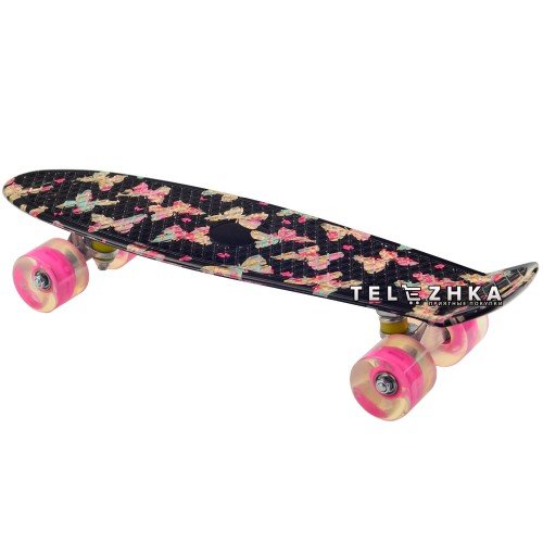 Скейт пенни борд SkateX Penny Trend Butterfly 22"