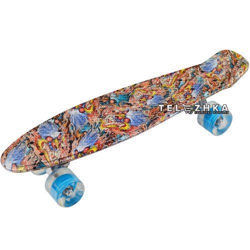 Скейт пенни борд SkateX Penny Trend Dragon 22"