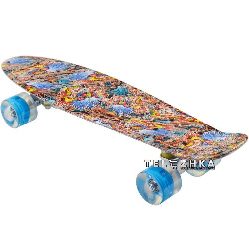 Скейт пенни борд SkateX Penny Trend Dragon 22"