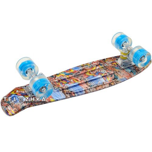 Скейт пенни борд SkateX Penny Trend Dragon 22"