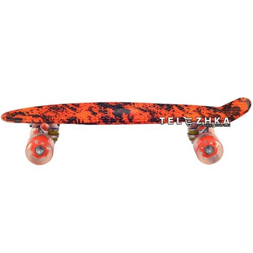 Скейт пенни борд SkateX Penny Trend Fire 22"