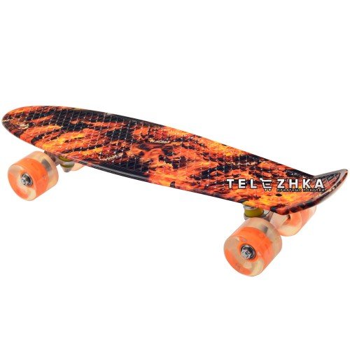 Скейт пенни борд SkateX Penny Trend FireOn 22"