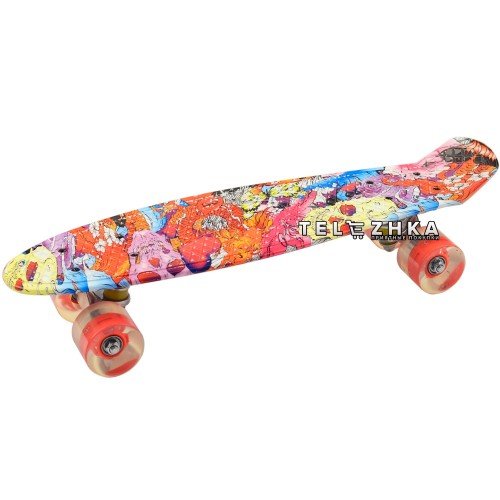 Скейт пенни борд SkateX Penny Trend Head 22"
