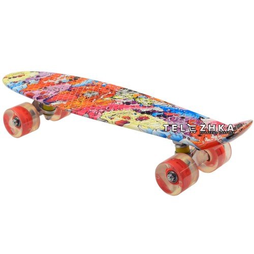 Скейт пенни борд SkateX Penny Trend Head 22"