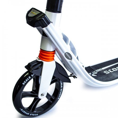 Самокат двухколесный Scale Sports D-MAX-9 Elite Disc белый