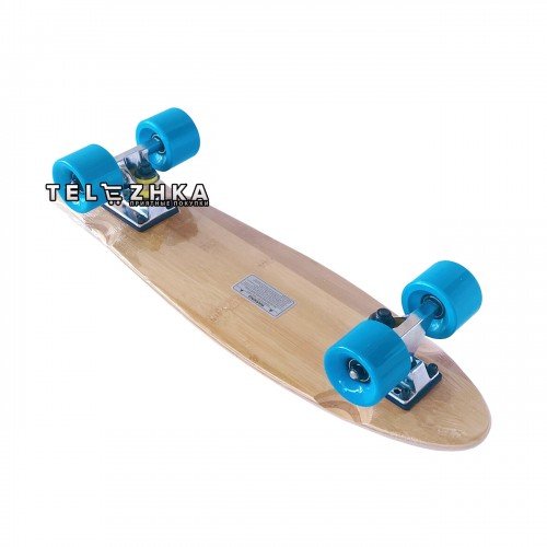 Скейт пенни борд Fish Skateboards Wood Blue 22"