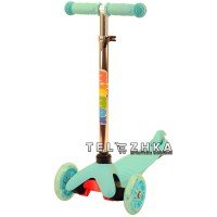 Самокат детский ScooteX Mini Color бирюзовый