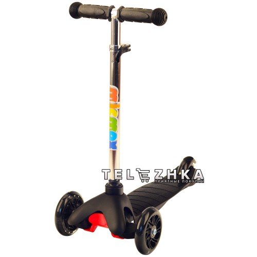 Самокат детский ScooteX Mini Color черный