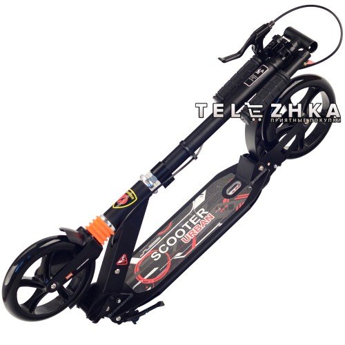 Самокат двухколесный ScooteX Scooter SpeedMax Disc USA с дисковым тормозом черный