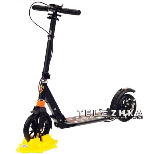 Самокат двухколесный ScooteX Scooter SpeedMax Disc USA с дисковым тормозом черный