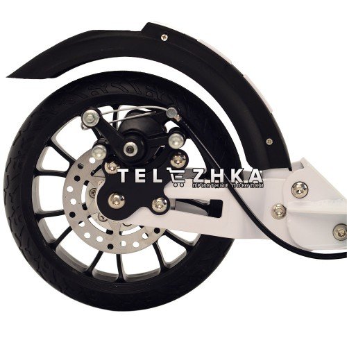 Самокат двухколесный ScooteX Scooter SpeedMax Disc USA с дисковым тормозом белый