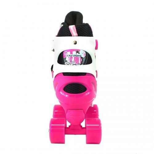Раздвижные ролики квады Scale Sports 34-38 малиновый