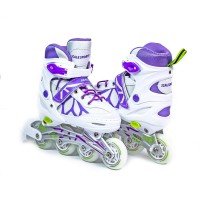 Роликовые коньки раздвижные Scale Sports LF 601A 28-33 белый