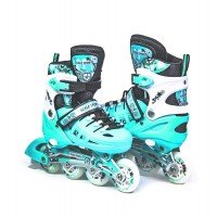 Роликовые коньки раздвижные Scale Sports LF 905 34-37 бирюзовый