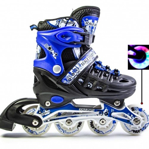 Роликовые коньки раздвижные Scale Sports LF 905 34-37 синий